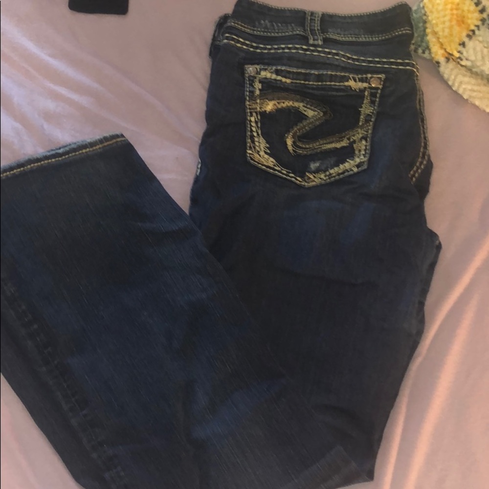 Silver bootcut jeans